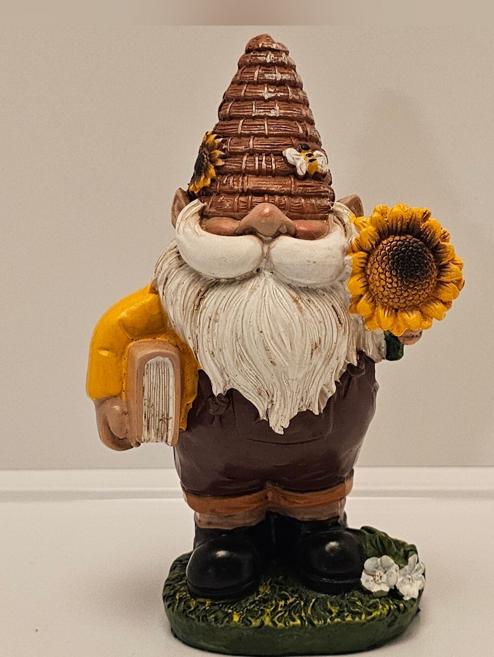 Sunflower Gnome with Book